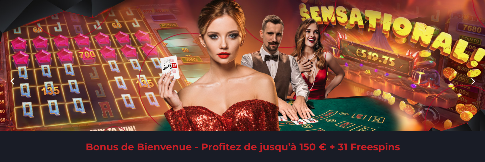 Bonus de Bienvenue de lucky31 casino